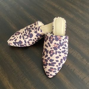 Forever 21 leopard print mules